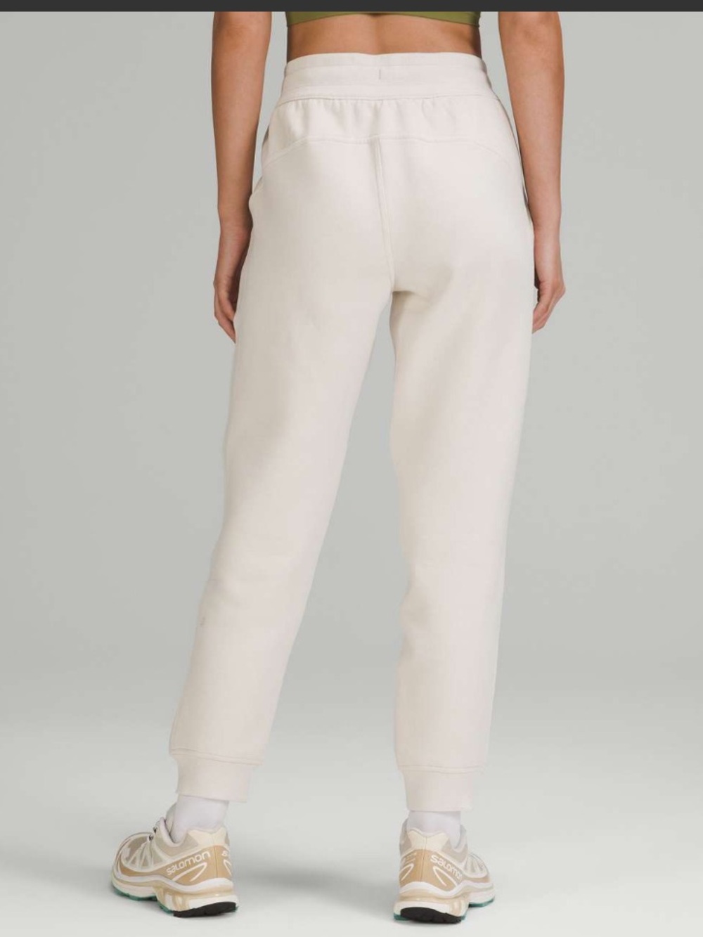 Lululemon Scuba High-Rise Jogger 7/8 Length in white opal